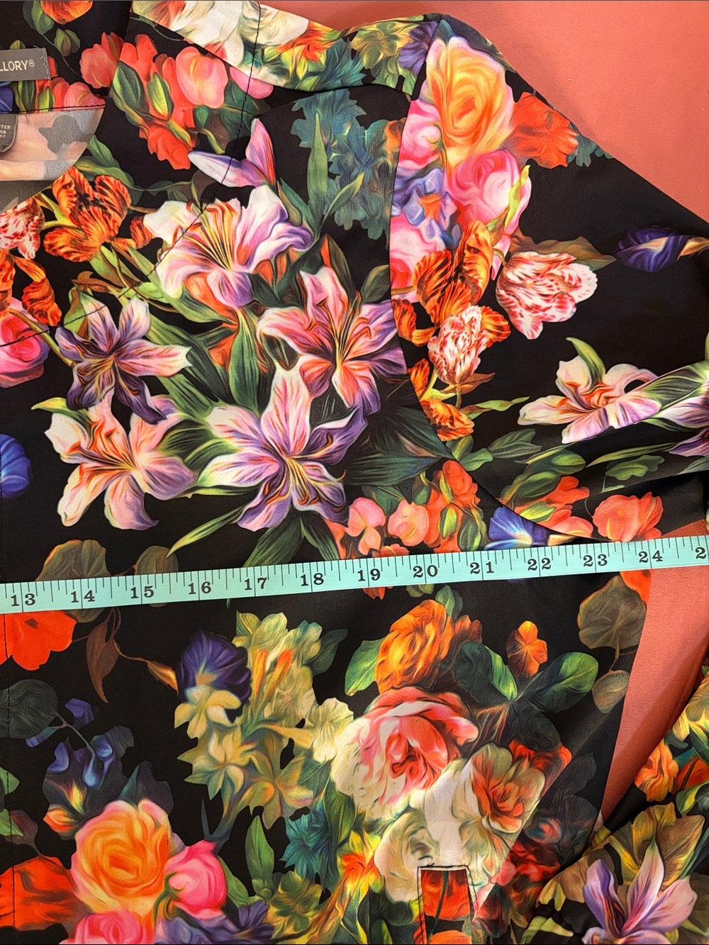 Kate & Mallory - Lightweight Black Floral Botanical AI Dream Bomber Jacket - Picture 10 of 11
